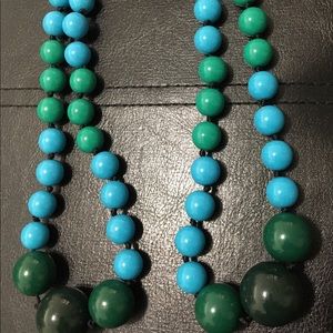 J Crew plastic beaded necklace.  16 inches long.